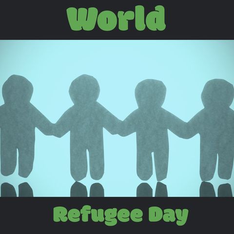 message of unity on world refugee day - Download Free Stock Templates Pikwizard.com