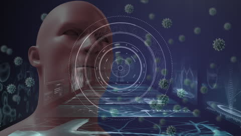 Futuristic Human Analysis with Digital Interface