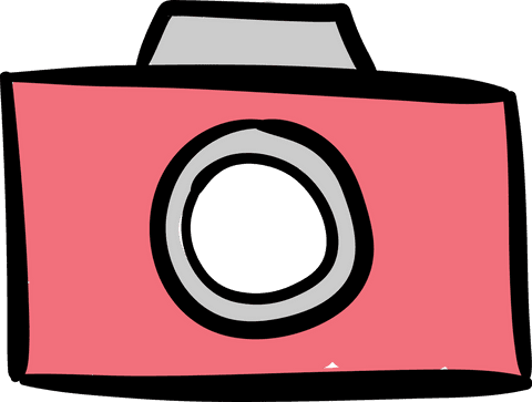 pink cartoon camera with circle lens on transparent background - Download Free Stock Videos Pikwizard.com