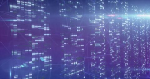 Futuristic Digital Matrix with Moving Data Streams - Download Free Stock Images Pikwizard.com