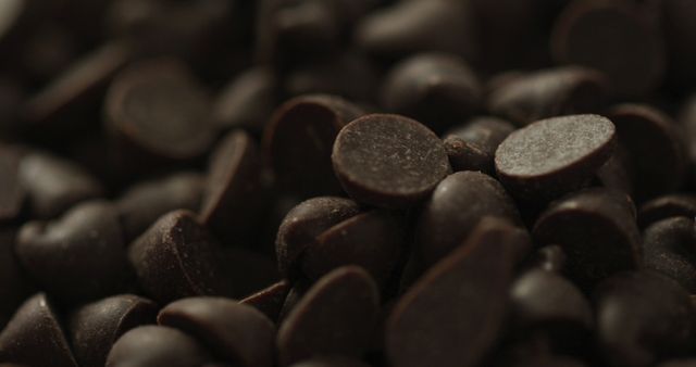 Close-Up of Dark Chocolate Chips - Download Free Stock Images Pikwizard.com