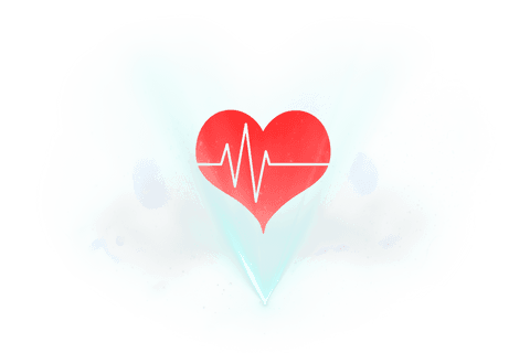 transparent heartbeat red heart symbol for healthcare design - Download Free Stock Videos Pikwizard.com