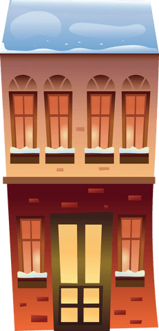 Transparent Winter House Illustration With Snowy Roof - Download Free Stock Videos Pikwizard.com