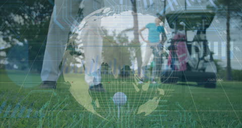 Global Golf Data Analysis Concept Art