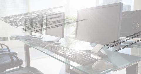 Data Processing with Computers in Bright Office - Download Free Stock Images Pikwizard.com