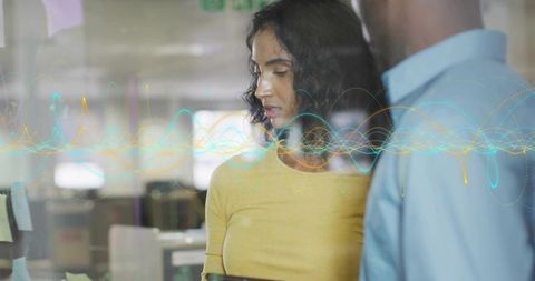 Team Collaboration in Modern Office with Digital Innovation