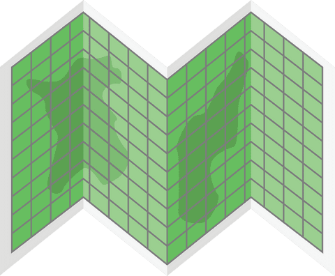 folded green coordinate map on transparent background - Download Free Stock Videos Pikwizard.com