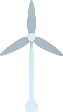 Blue Transparent Wind Turbine Illustration for Energy Solutions - Download Free Stock Videos Pikwizard.com