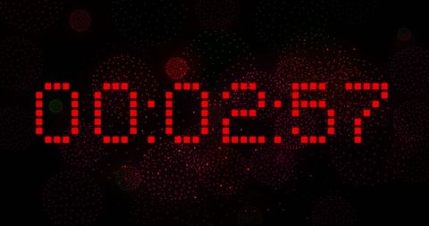 Countdown Clock with Fireworks New Year's Celebration - Download Free Stock Images Pikwizard.com