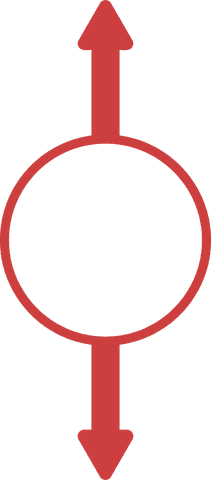 red ring with vertical arrows on transparent background - Download Free Stock Videos Pikwizard.com