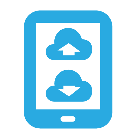 transparent mobile cloud computing download upload icons - Download Free Stock Videos Pikwizard.com