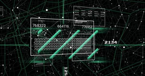 Digital Data Processing and Connections with Futuristic Interface - Download Free Stock Images Pikwizard.com