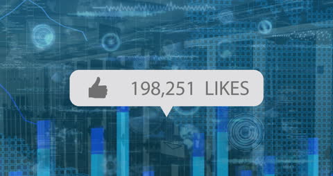 Dynamic Data Processing Animation with Like Icon