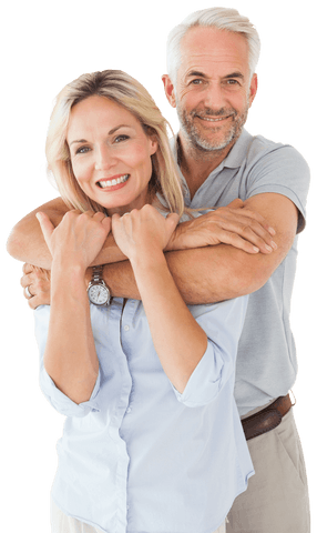 cheerful senior couple embracing on transparent background - Download Free Stock Videos Pikwizard.com