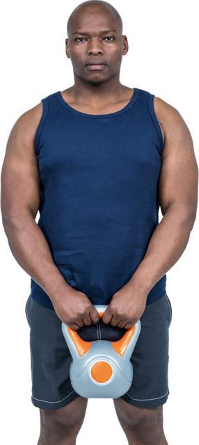 Muscular Man Exercising with Transparent Background Holding Kettlebell - Download Free Stock Videos Pikwizard.com