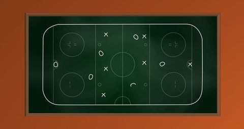 Coaching Strategy Board for Indoor Sports Game Planning