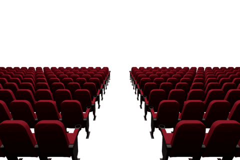 transparent rows of empty red film theater chairs - Download Free Stock Videos Pikwizard.com