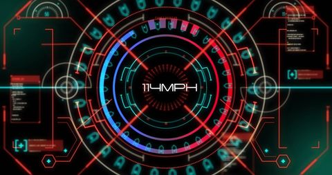 Futuristic HUD Interface with Digital Technology Orbit Visualization - Download Free Stock Images Pikwizard.com
