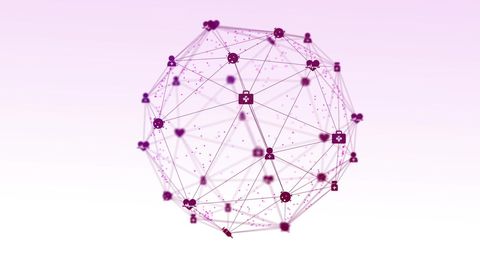 Digital Network Globe with Purple Connections on Gradient Background - Download Free Stock Images Pikwizard.com