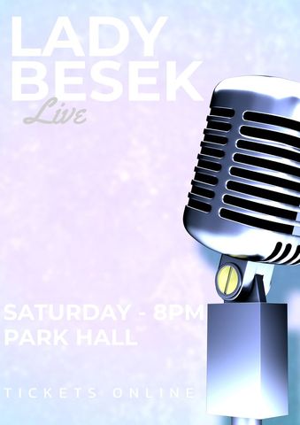 Retro Microphone on Music Event Poster for Live Show - Download Free Stock Templates Pikwizard.com