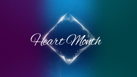Heart Month Digital Animation with Geometric Shapes
