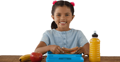 transparent background: smiling girl prepares lunch with fruit and juice - Download Free Stock Videos Pikwizard.com