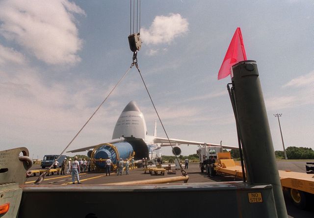 Unloading Centaur Upper Stage from Russian Cargo Plane at Cape Canaveral - Download Free Stock Images Pikwizard.com