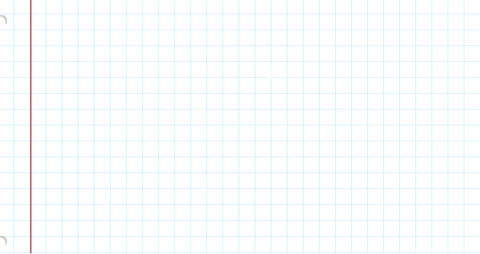 Grid Notebook Page with Red Margin Line