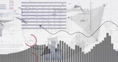 Abstract Chart and Graphs Illustrating Digital Data Analysis - Download Free Stock Images Pikwizard.com