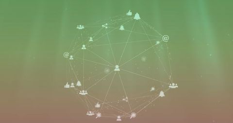 Futuristic Digital Network Global Communication Concept - Download Free Stock Images Pikwizard.com