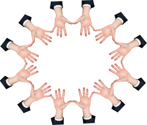 businesswoman hands forming circle on transparent background - Download Free Stock Videos Pikwizard.com