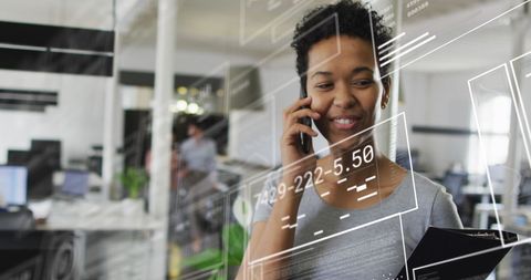 Professional Woman Engaged in Data-Driven Business Activities