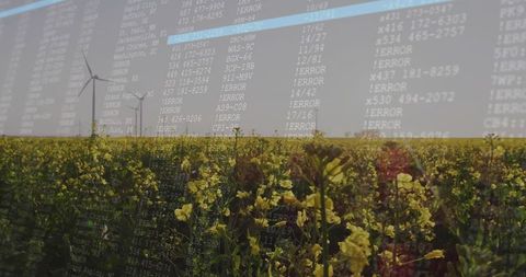 Merging agricultural data with canola field and wind turbines for precision farming