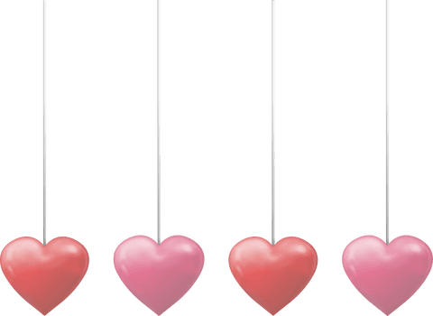transparent hanging hearts on strings, love and romance - Download Free Stock Videos Pikwizard.com