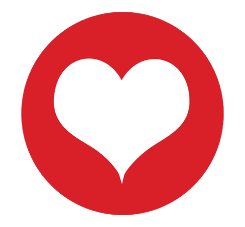White Heart Icon in Red Circle on Transparent Background - Download Free Stock Videos Pikwizard.com