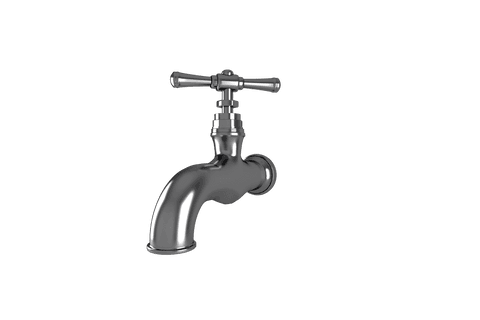 Silver Faucet on Transparent Background for Design Projects - Download Free Stock Videos Pikwizard.com