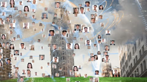 Global Digital Network Connectivity with Diverse Faces Animation