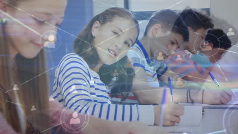 School Technology Integration: Focused Students with Digital Network Overlay