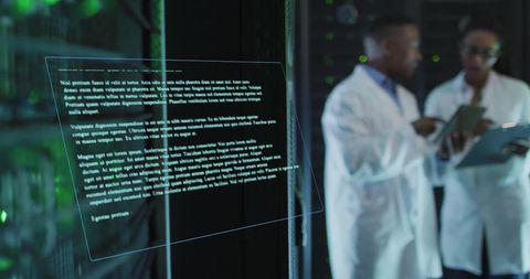 Scientists Analyzing Data on Digital Interface in Laboratory - Download Free Stock Images Pikwizard.com