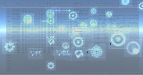 Futuristic Data Processing with Digital Interface and Scanning - Download Free Stock Images Pikwizard.com