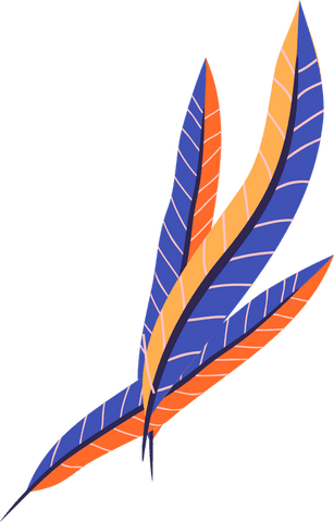 Transparent tropical decorative leaves illustration for vibrant design