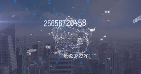 Digital Connections and Data Processing Over Urban Cityscape - Download Free Stock Images Pikwizard.com