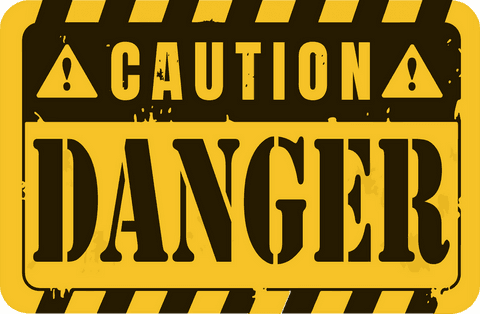 yellow caution danger warning sign with transparent background - Download Free Stock Videos Pikwizard.com