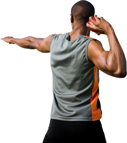 athletic african american sportsman throwing ball with transparent background - Download Free Stock Videos Pikwizard.com