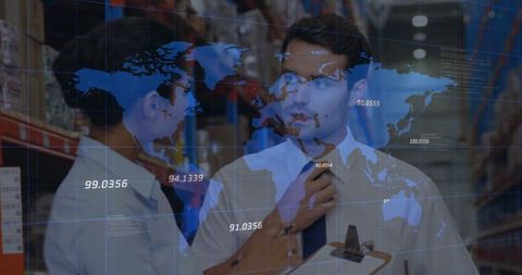 Global Collaborative Management with World Map Overlay