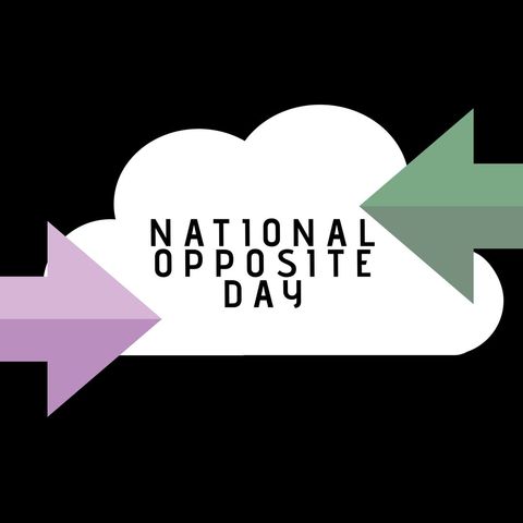 national opposite day celebration with contrasting arrows - Download Free Stock Templates Pikwizard.com