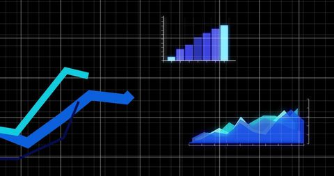 Digital Data Visualization with Charts and Graphs - Download Free Stock Images Pikwizard.com