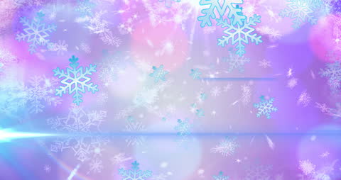 Magical Snowflakes on Soft Winter Glow Background