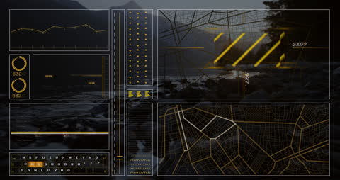 Innovative Data Visualization with Nature Backdrop