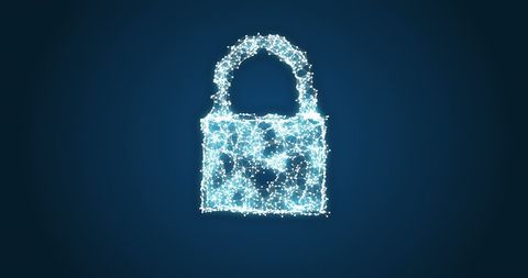 Digital Cloud Security Conceptualized with Data Network Lock - Download Free Stock Images Pikwizard.com